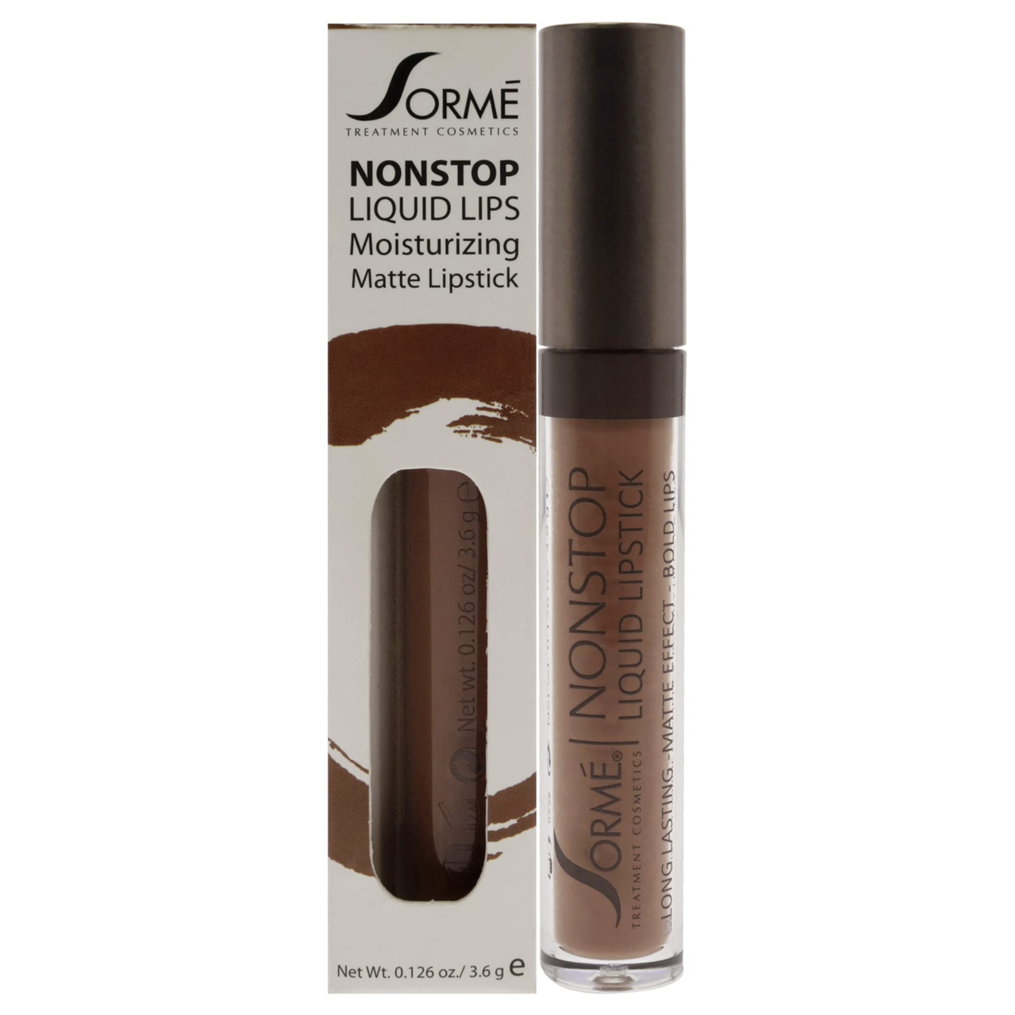 Sorme Cosmetics Nonstop Liquid Lipstick, Ribbon 271, 0.126 Fluid Ounce