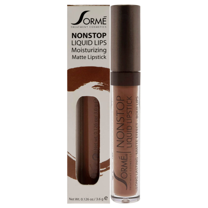 Sorme Cosmetics Nonstop Liquid Lipstick, Ribbon 271, 0.126 Fluid Ounce
