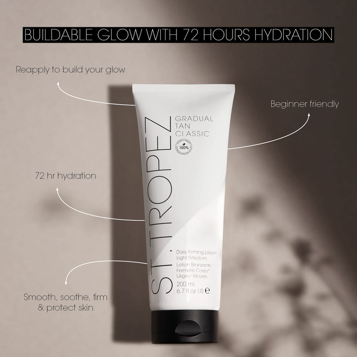 St.Tropez Gradual Tan Classic Daily Firming Lotion Medium/Dark 200ml | Self Tanner