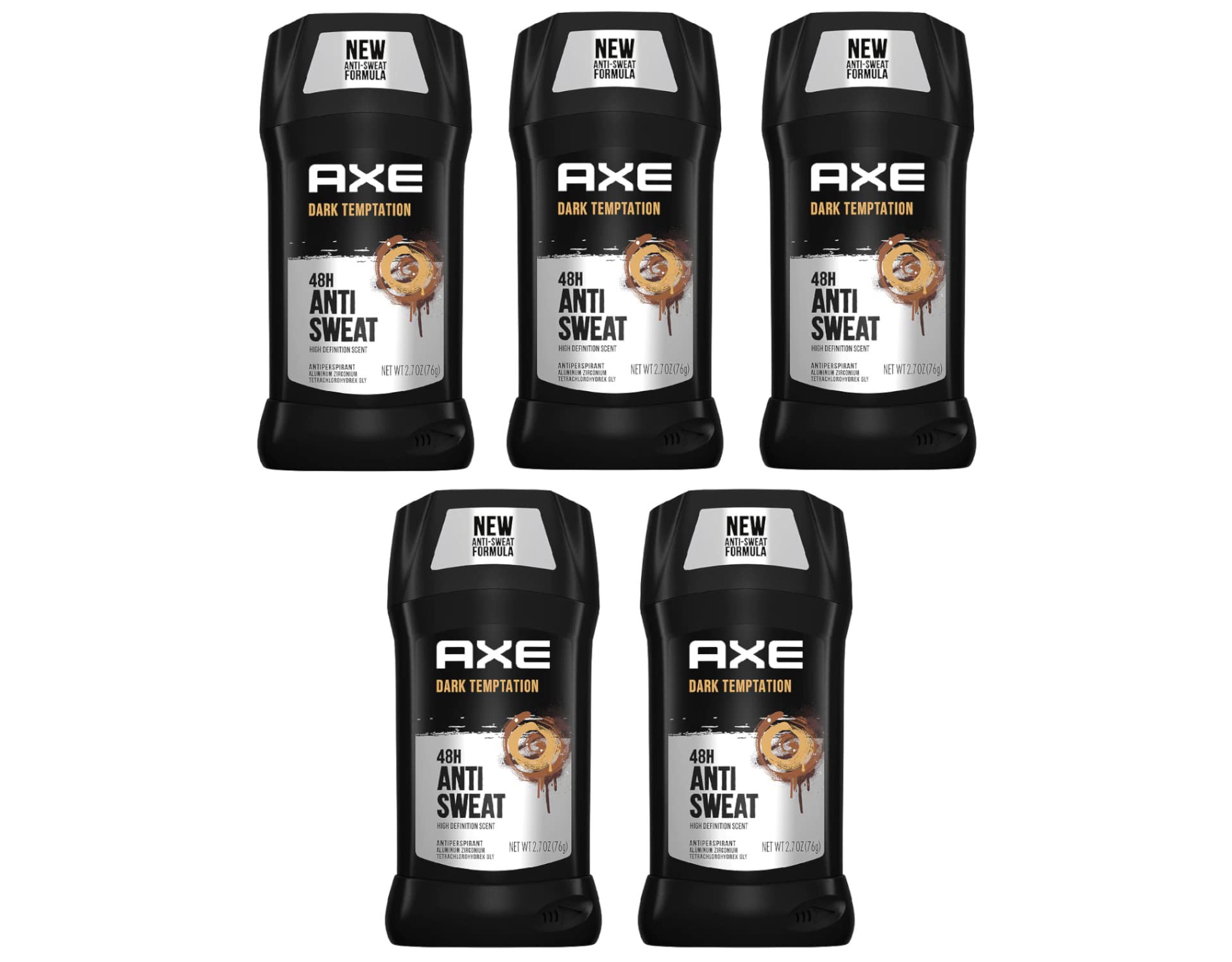 Axe Dry Antiperspirant Deodorant Stick, Dark Temptation, 2.7 Ounce (Pack Of 5)