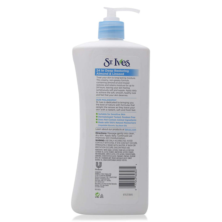 St. ives body lotion deep restoring 24 hour Almond oil moisture 21oz