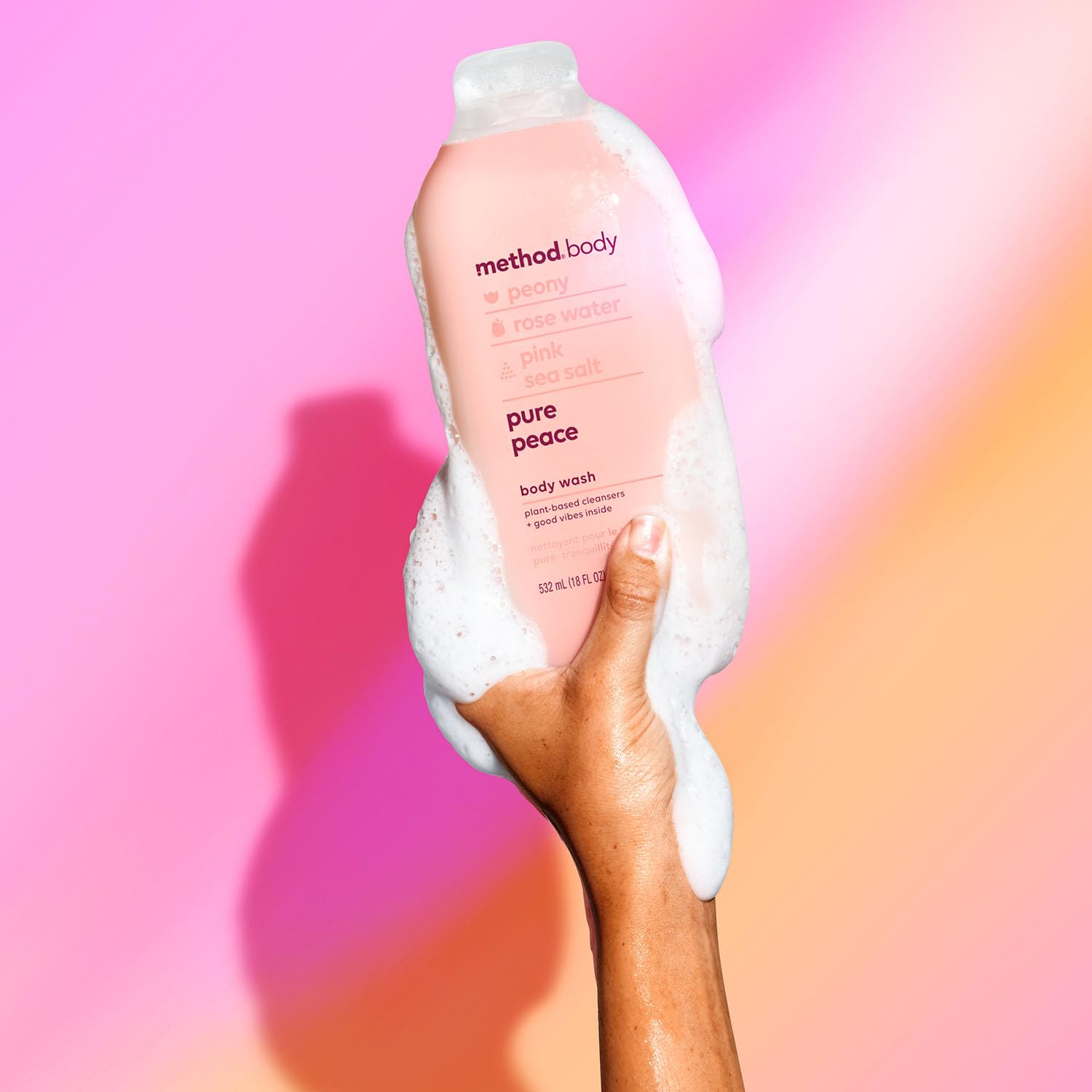 Method Body Wash, Pure Peace, Paraben and Phthalate Free, 18 oz (Pack of 1)