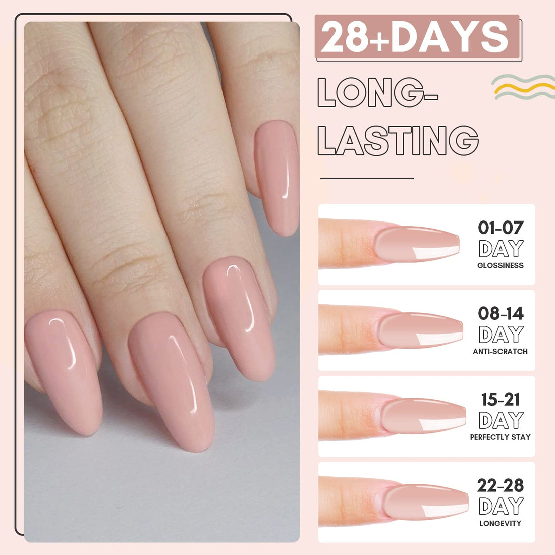 Makartt Poly Nail Gel, 50ML Nude Nature Nail Extension Gel A Siesta Builder Gel Summer Trendy Nail Gel Art P-21