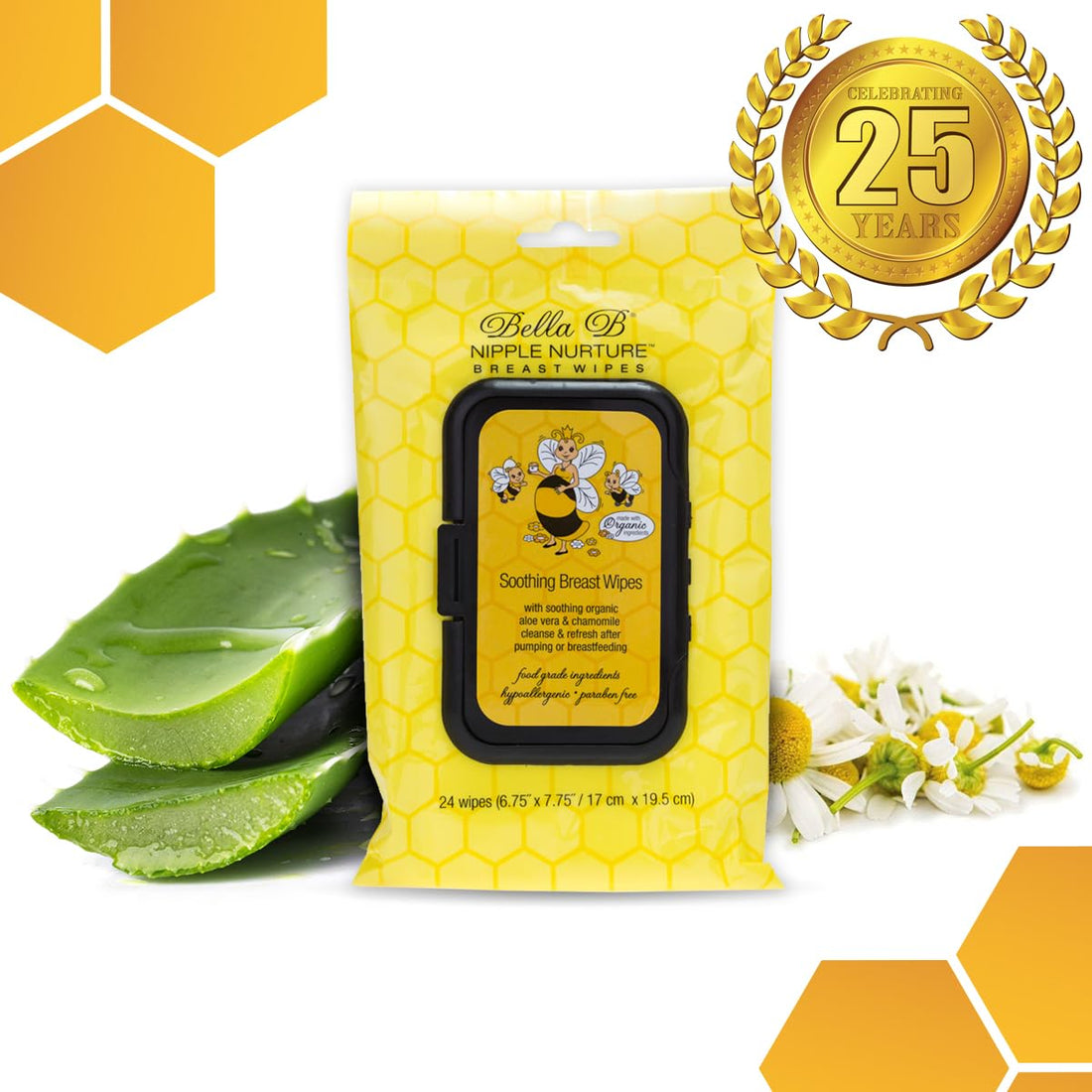 BELLA B Nipple Nurture 3-Piece Breast Wipes/Baby Wipe Bundle - Breast Pump Cleaning Wipes - Nursing and Breastmilk Wipes