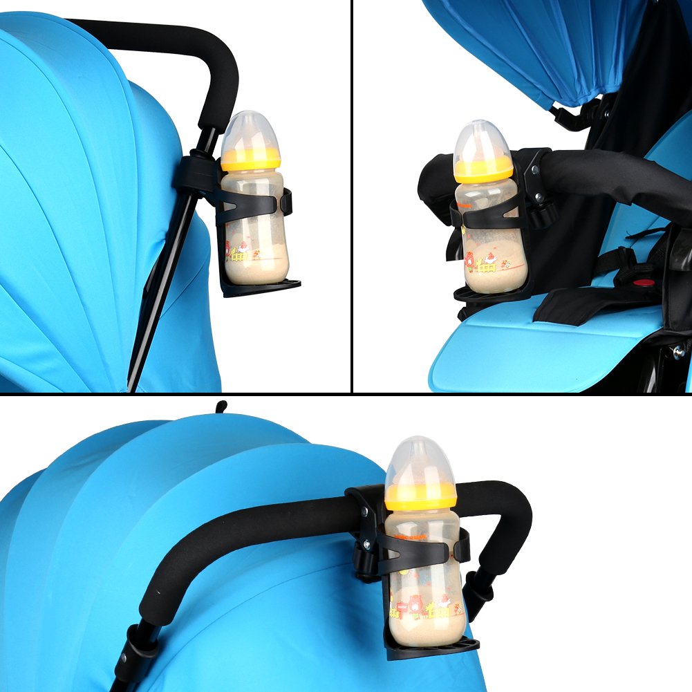 Accmor Stroller Cup Holder, Universal Cup Holder for Uppababy Nuna Doona Strollers, 360° Rotatable Large Caliber Drinks Holder Cup Holder for Stroller, Bike, Wheelchair, Walker, Scooter