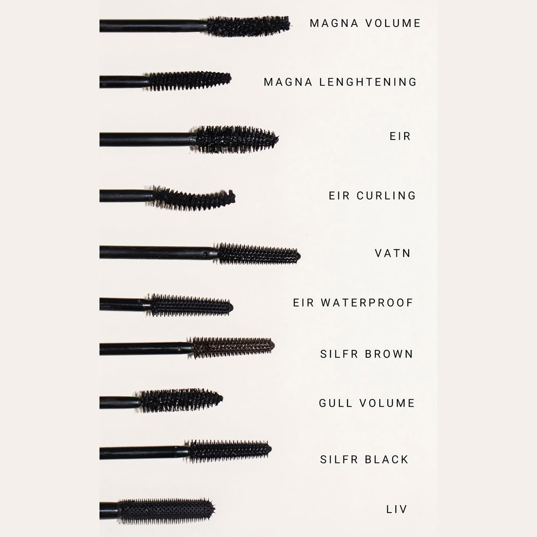IDUN Minerals Mascara EIR - Black - max volume and waterproof