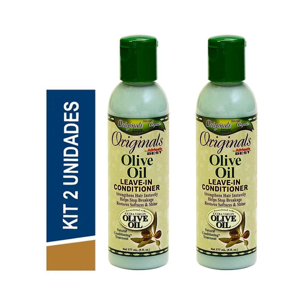 Africa's Best Africas Best Conditioner s Olive Oil LeaveIn 6 Ounce (177ml) (2 Pack)