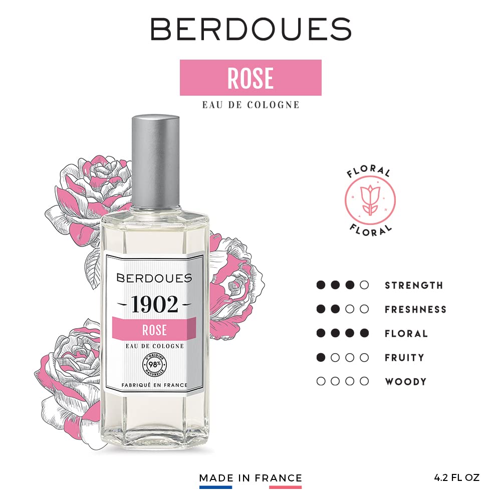 Berdoues Rose Eau de Cologne 4.2 fl. oz.