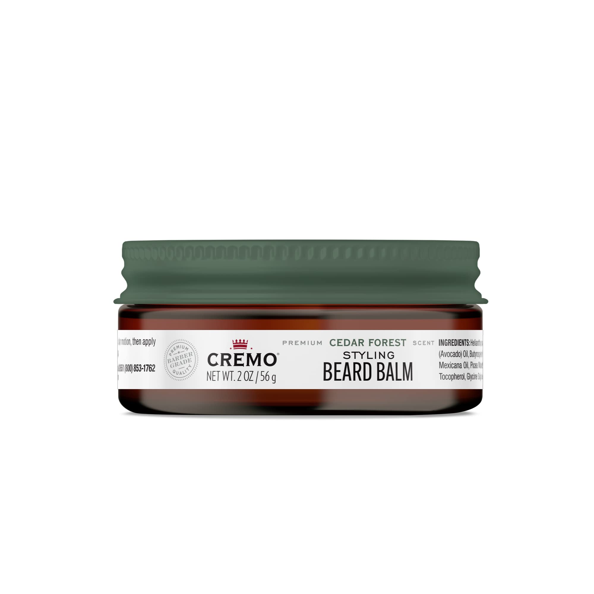 Cremo Styling Beard Balm, Forest Blend -- Nourishes, Shapes And Moisturizes All Lengths Of Facial Hair, 2 Ounces