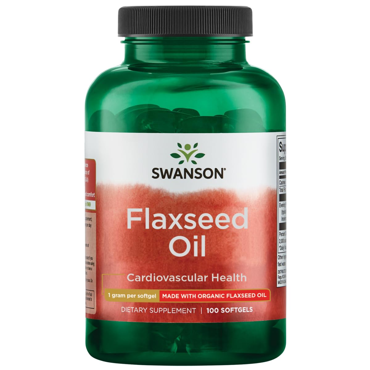 Swanson Flaxseed Oil (Omegatru) 1000 Milligrams 100 Sgels