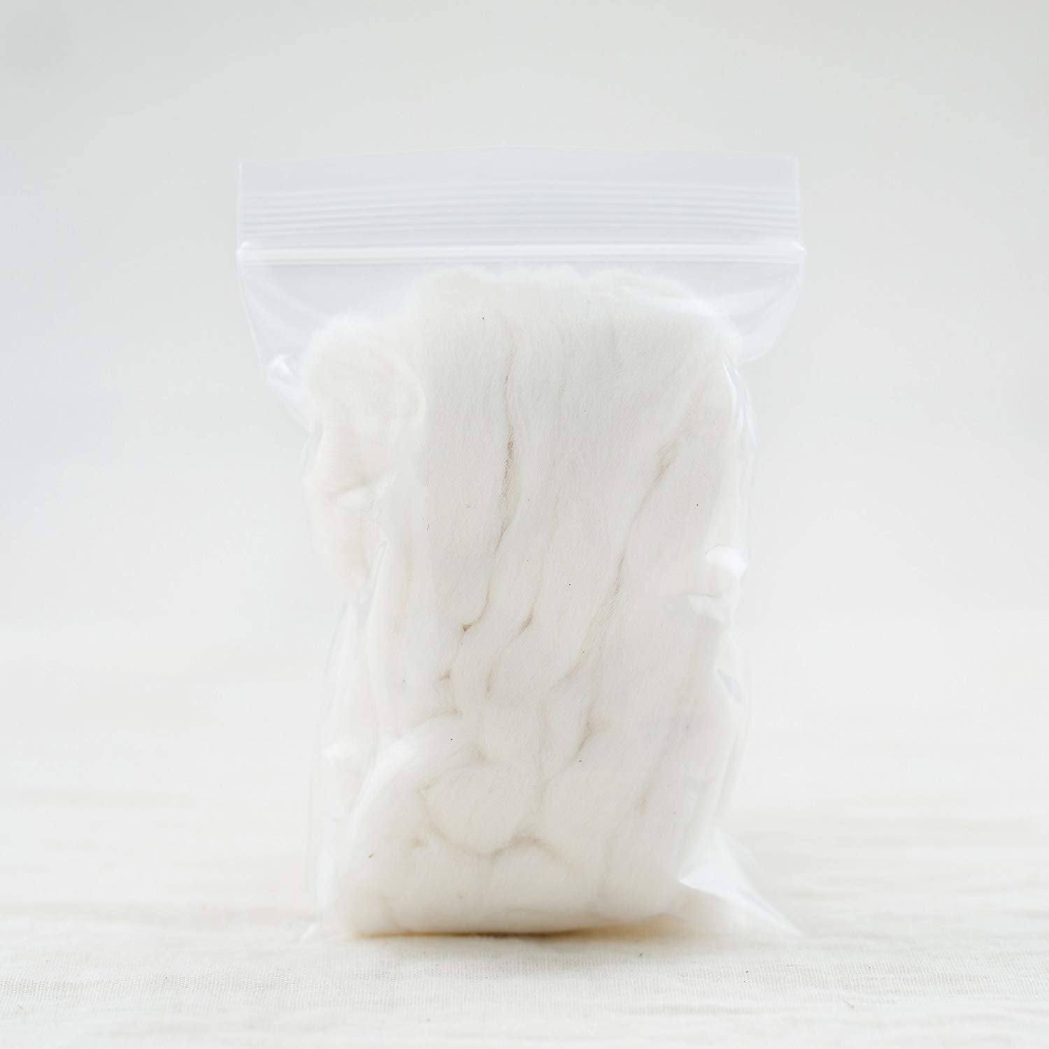 Japanese Organic Cotton Sliver 13 Feets 100% Organic Unbleached [Made in Japan] (8 Packs)