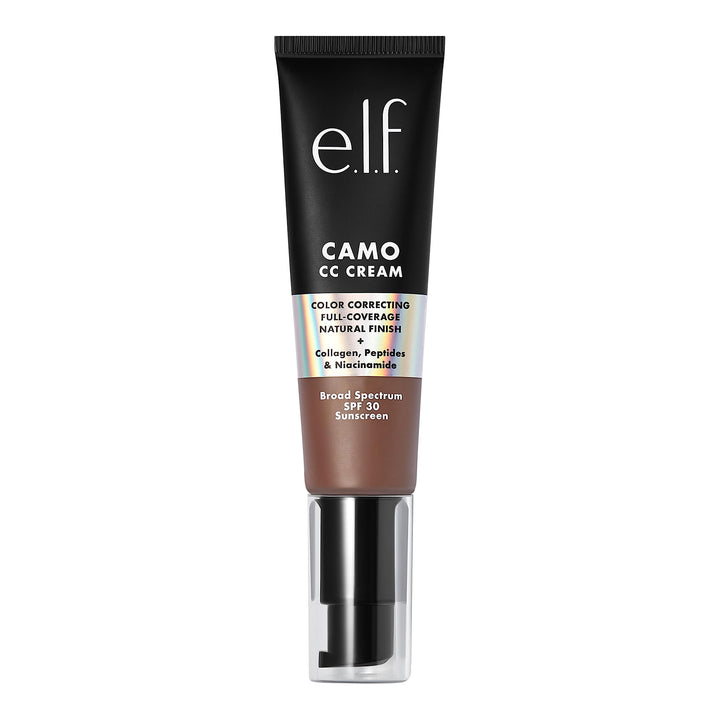 e.l.f. Camo CC Cream | Color Correcting Full Coverage Foundation with SPF 30 | Deep 560 C | 1.05 Oz (30g)