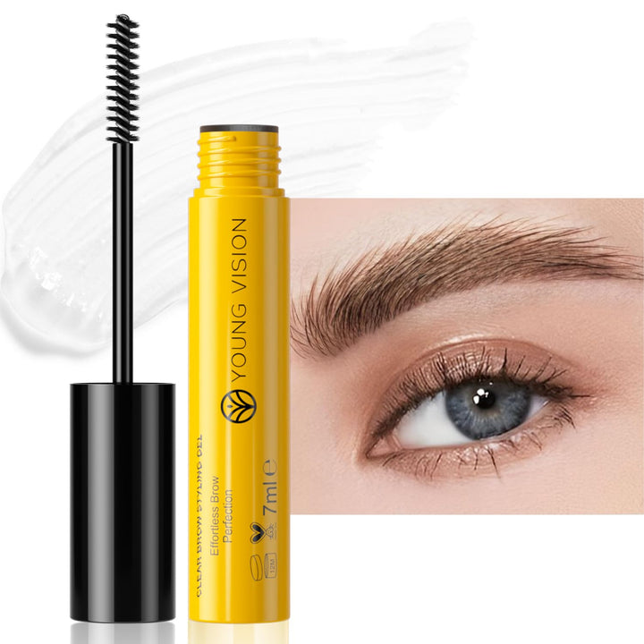 YOUNG VISION Eyebrow Gel - Long-Lasting Brow Glue, Waterproof Clear Brow Gel, Smudge-Resistant, Quick-Dry Brow Wax for Defined Brow Sculpting