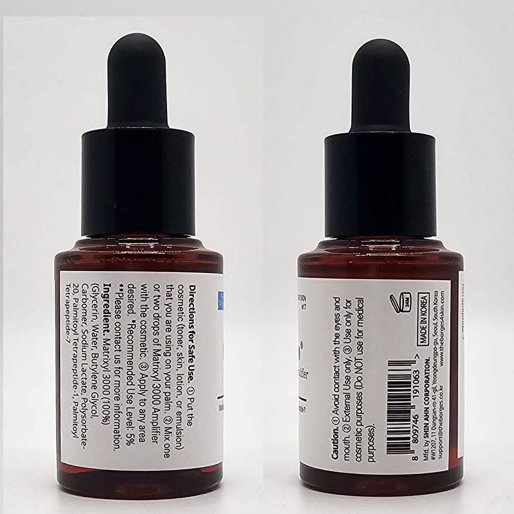Forest of the Borges's Matrixyl 3000 Amplifier Serum 0.5 fl. oz. cosmetic ingredients for face, neck and skin, wrinkle