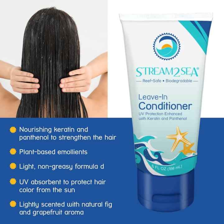 Stream2Sea Sulfate Free Leave-In Hair Conditioner with Sun Protection