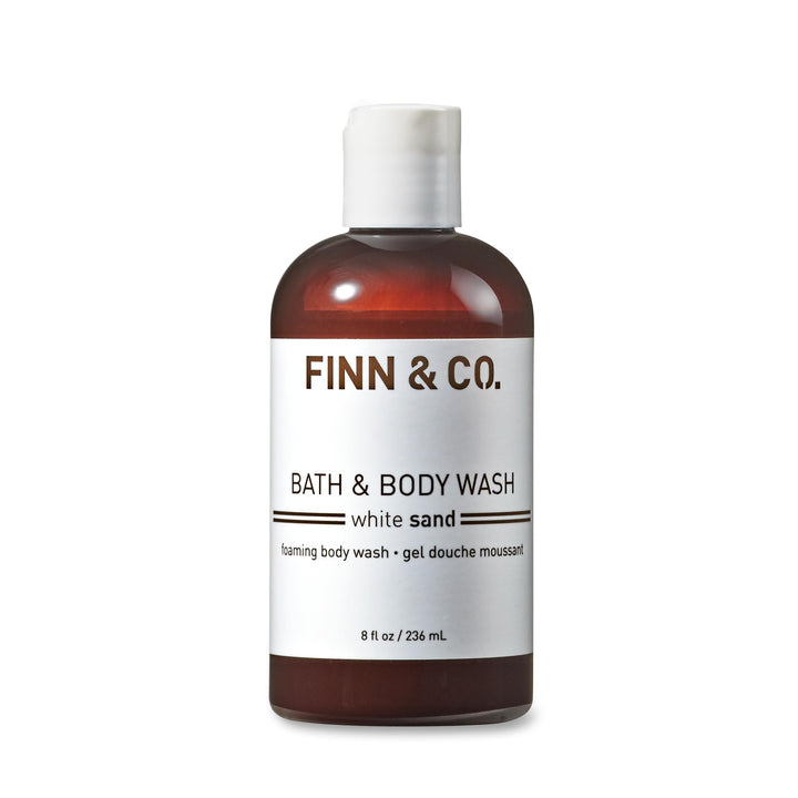 FINN & CO. Bath & Body Wash for Men and Women, Cleanse, Hydrate, Soothe, White Sand Fragrance, 8 oz