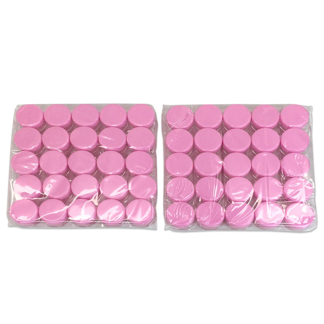 Beauticom (Quantity: 200 Pcs) 5G/5ML Round Clear Jars with Pink Lids for Cosmetics, Medication, Lab and Field Research Samples, Beauty and Health Aids