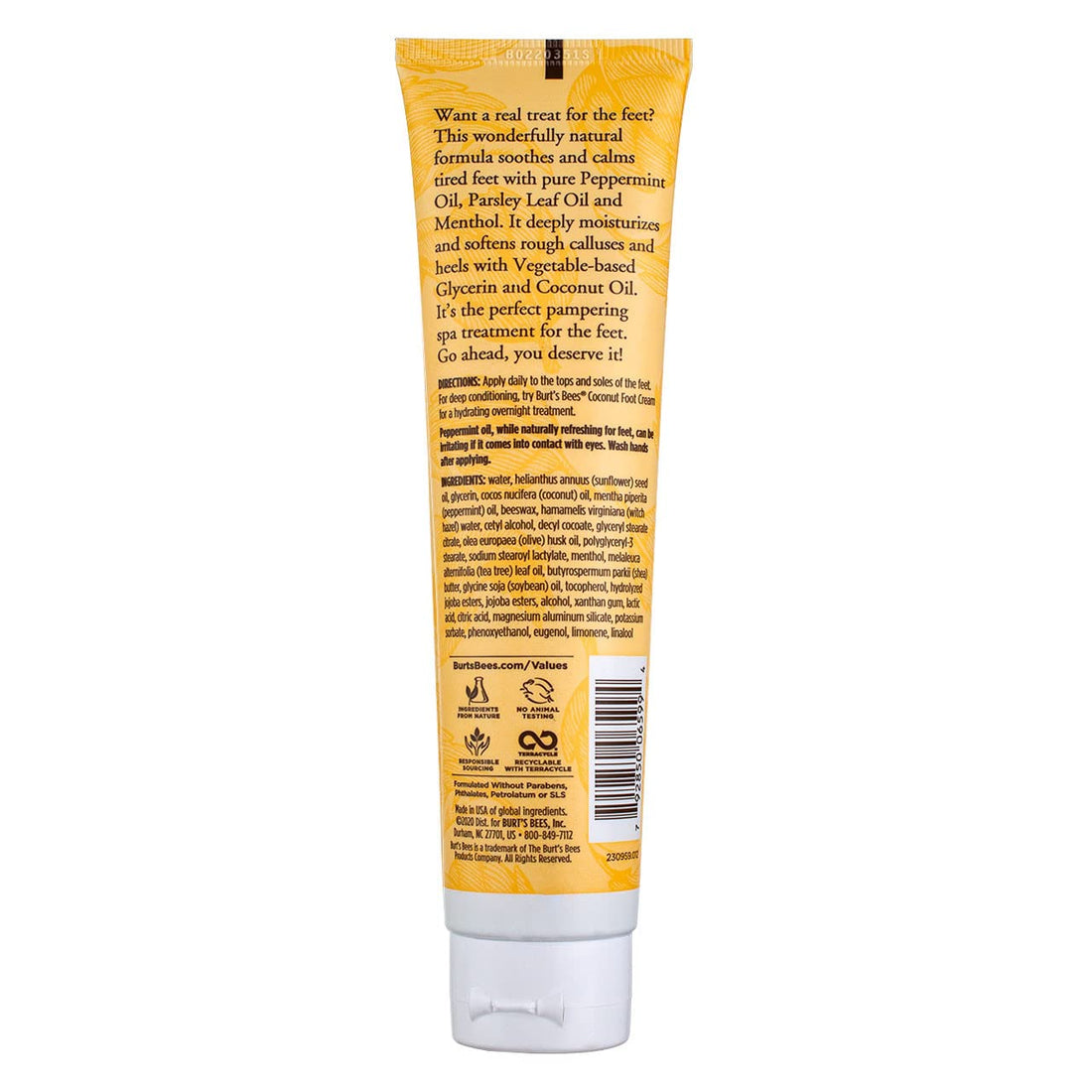 Burt's Bees Peppermint Foot Lotion 3.38 oz (Pack of 3)