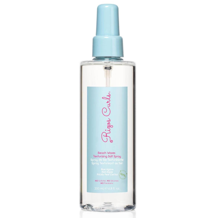 Rizos Curls Beach Waves Texturizing Salt Spray, Enhance Texture & Volume, Nourish and Enhance Definition with Blue Agave Extract, Red Algae & Prickly Pear Cactus, 6.8 oz