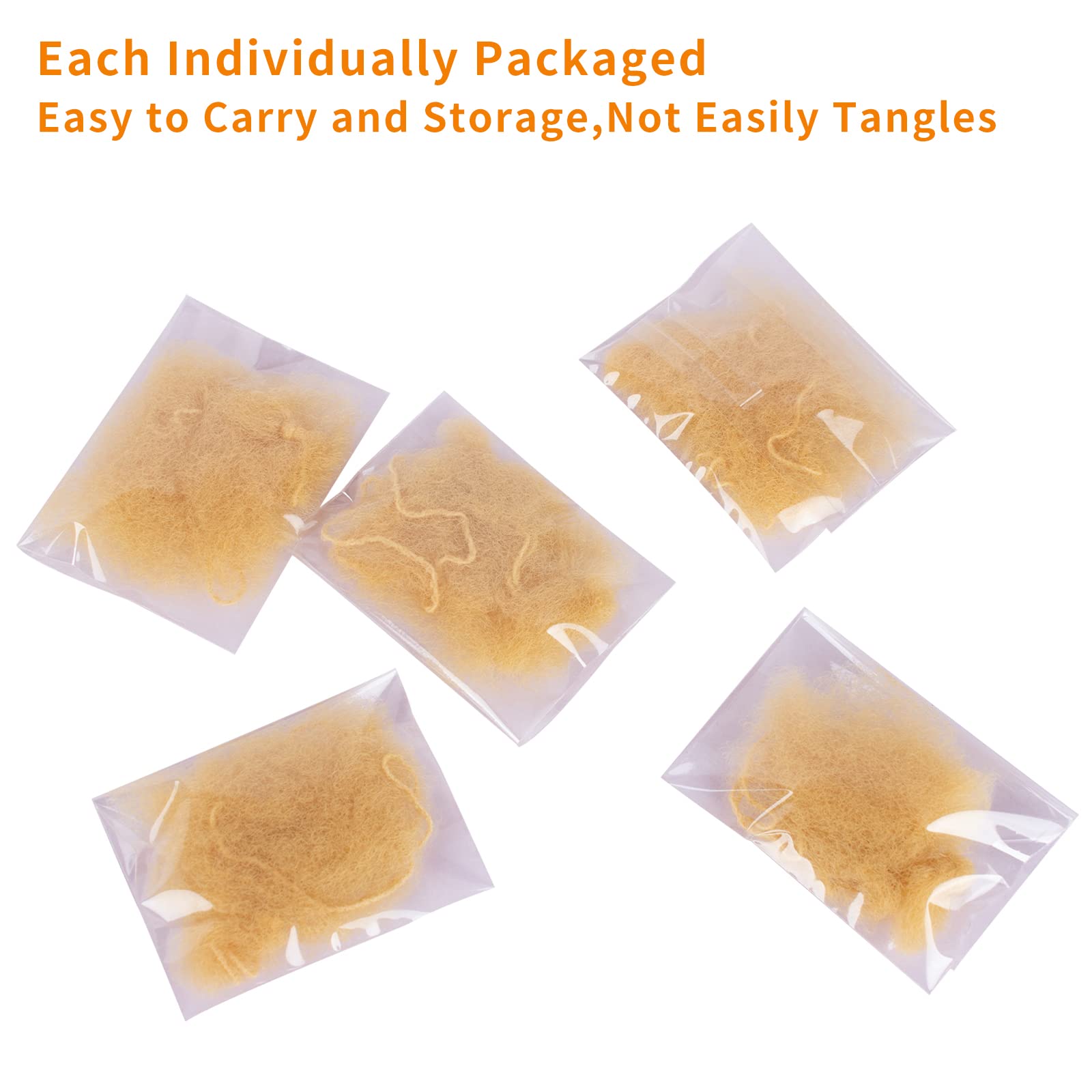 WeKen Pack of 20pcs Hair Nets Invisible Elastic Edge Mesh 50cm 20 Blonde