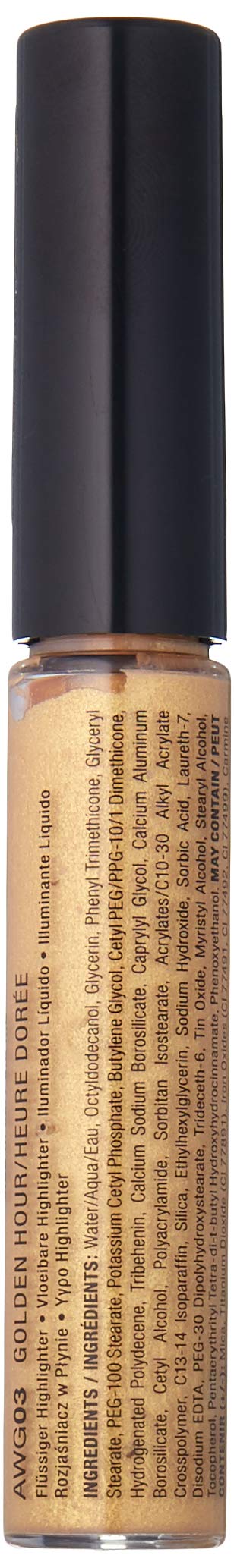 NYX Professional Makeup Away We Glow Liquid Highlighter, Golden Hour, 0.22 Fluid Ounce