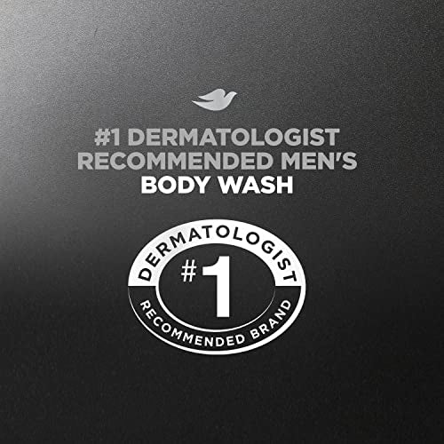 DOVE MEN + CARE Elements Body Wash Charcoal + Clay, Effectively Washes Away Bacteria While Nourishing Your Skin, Gray, 18 Fl Oz