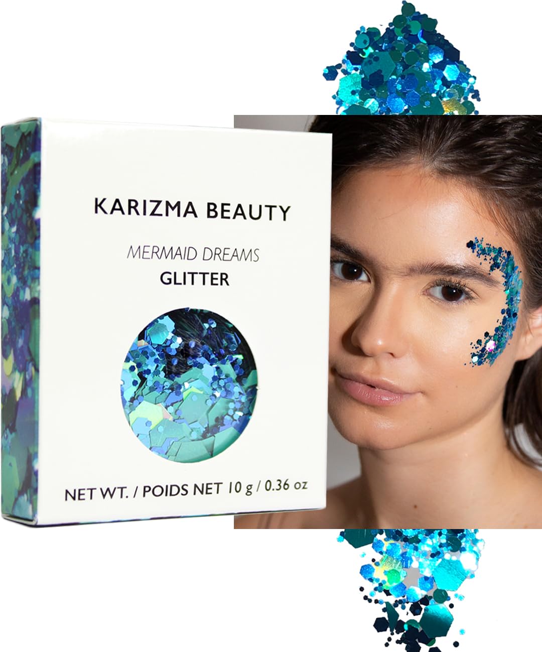 Mermaid Dreams Chunky Glitter  COSMETIC GLITTER  Festival Face Body Hair Nails