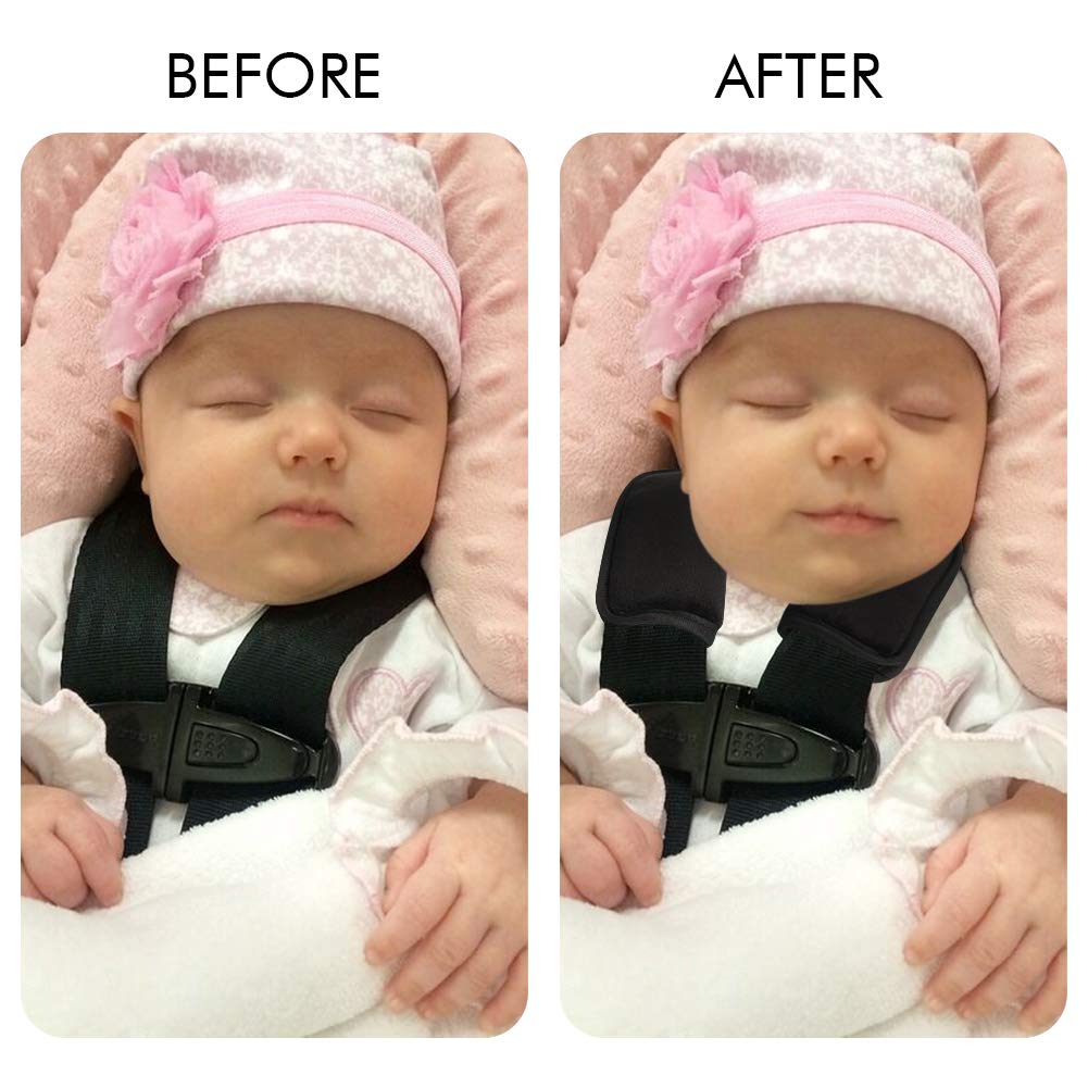 Accmor Car Seat Strap Pads for Baby Toddler Kids, Car Seat Strap Covers, Soft Car Seat Straps Shoulder Pads for All Baby Car Seats, Stroller, Pushchair, High Chair