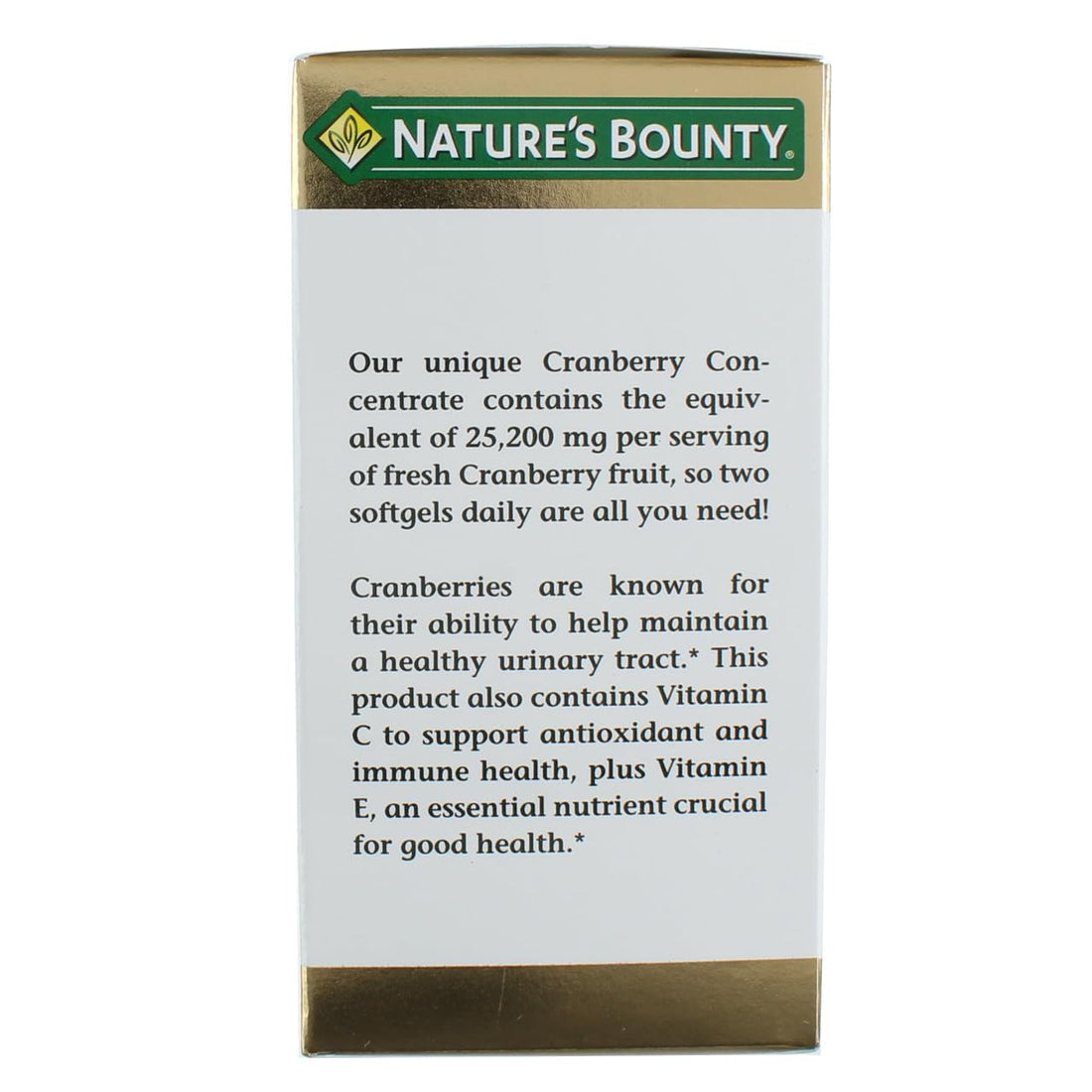 Nature's Bounty Cranberry Dietary Supplement 60 Soft Gels (Pack of 2)