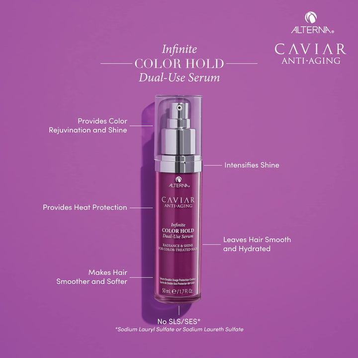 Alterna Caviar Anti-Aging Infinite Color Hold Dual-Use Serum, 1.7 Fl Oz | Leave-in Treatment, Color Preserving Mask | Sulfate Free