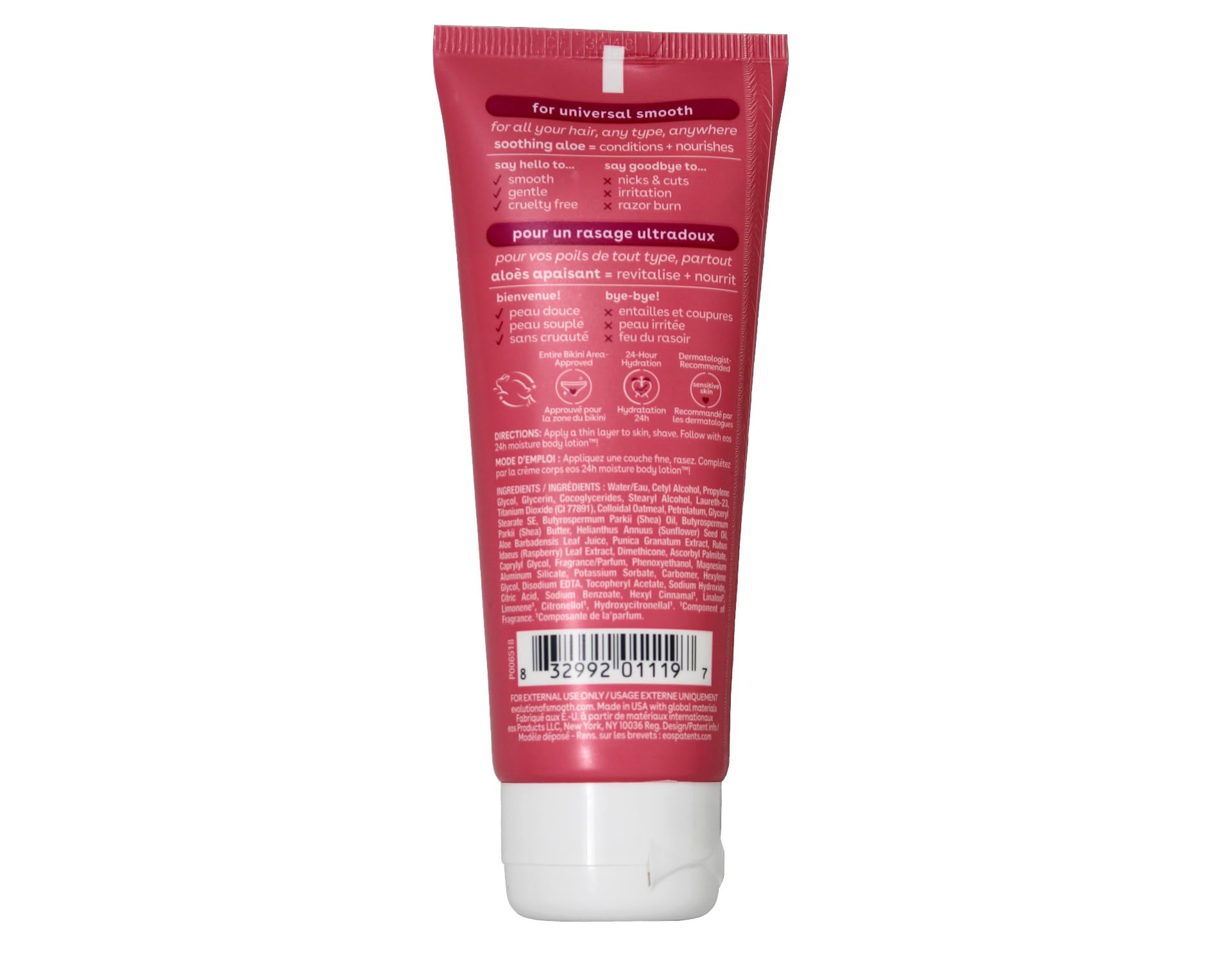 Evolution- of- Smooth Shave Cream Pomegranate Raspberry, 2.5 oz for Women (4 Pack)
