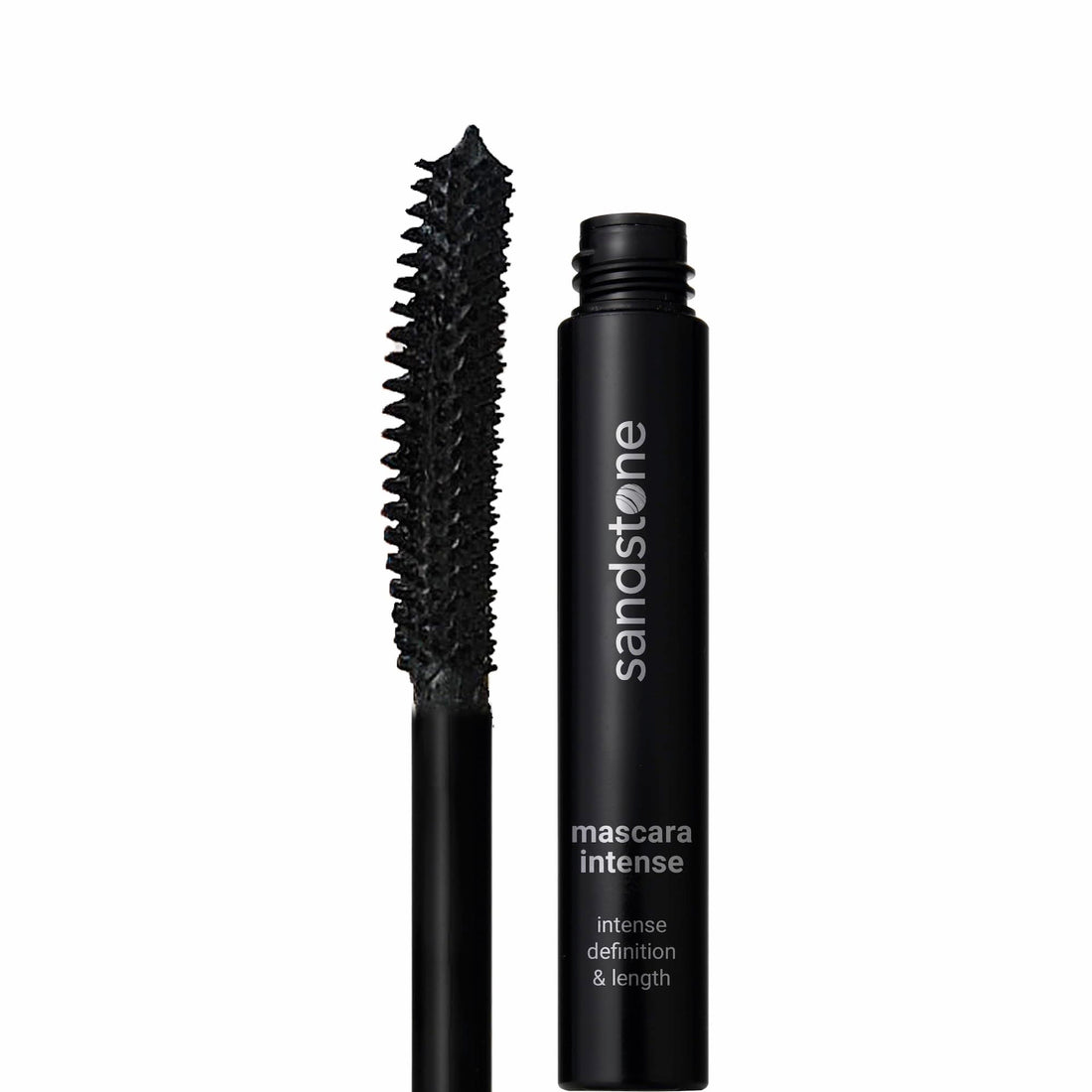 Sandstone Scandinavia Hypoallergenic Mascara Sensitive Eyes - Smudge-Proof, Sweatproof, Lengthening and with amazing separation of the lashes - Vegan, Non Toxic, Black