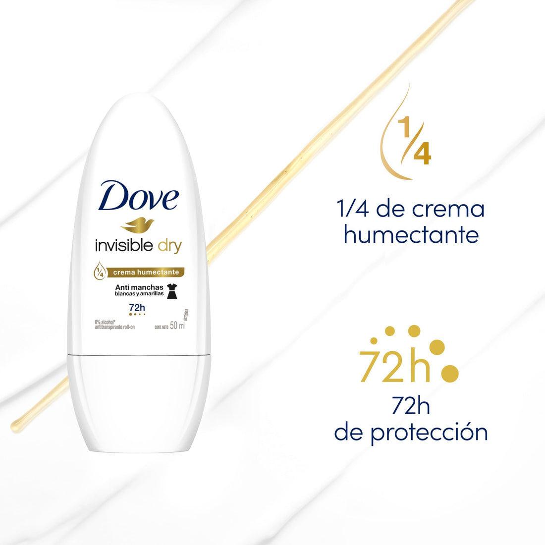 3 Dove Original Vitmain E 48 Hour Fresh Anti Perspirant Deodorant Roll On 50 Ml