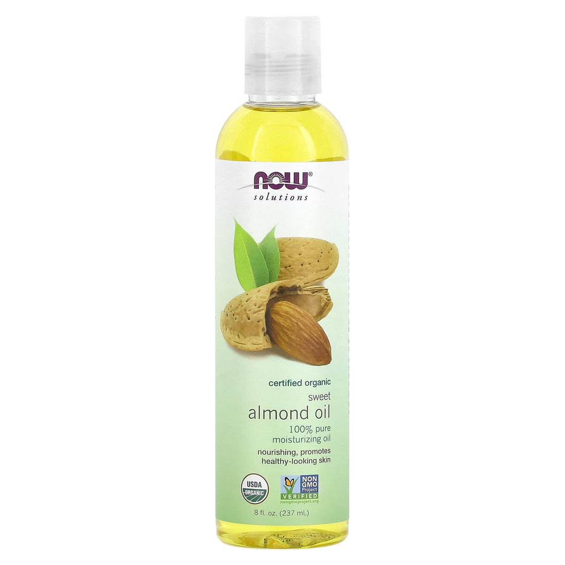 Now Foods Organic Almond Oil, 8 Oz