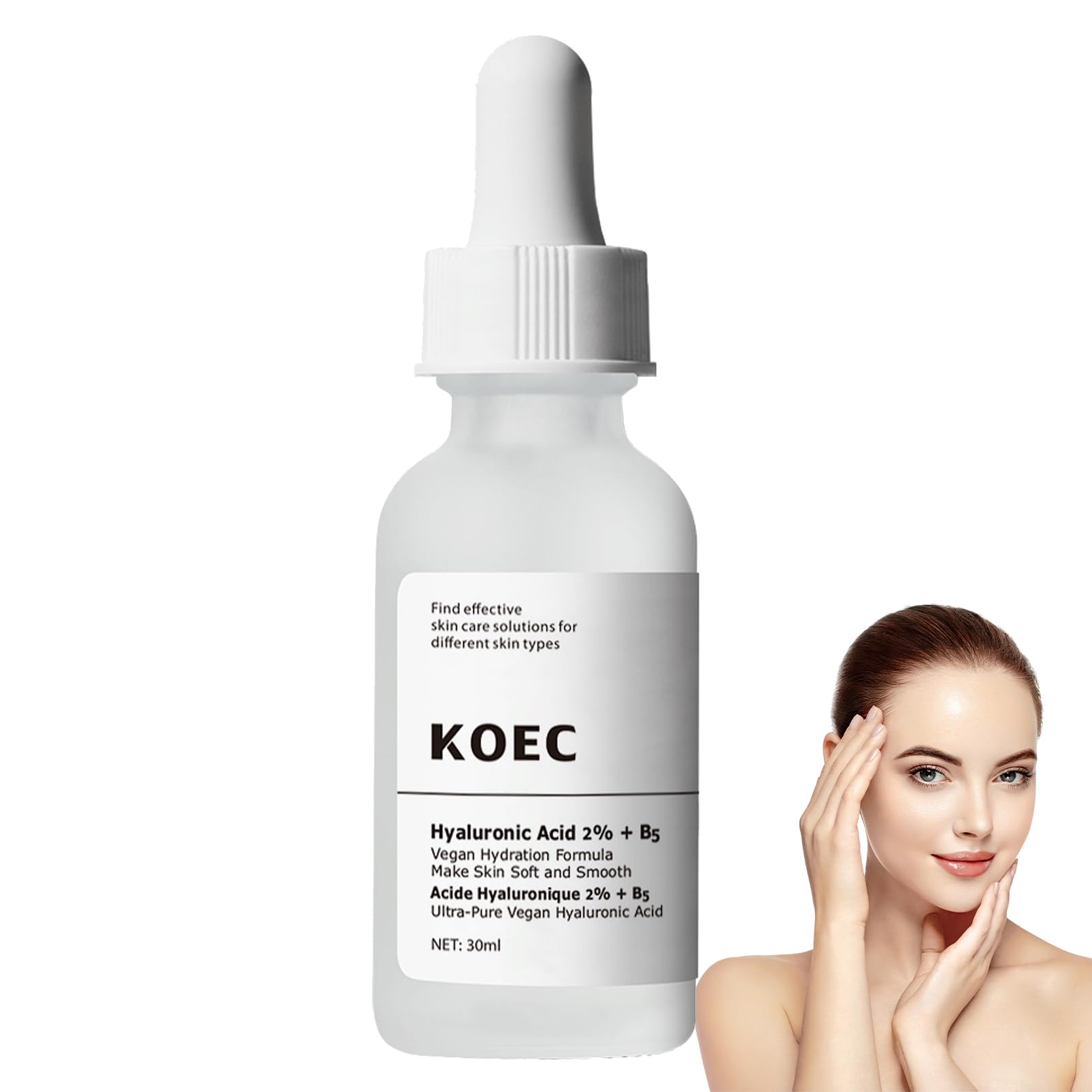 Hyaluronic Acid 2% + B5,Face Moisturiser, Hyaluronic Acid Serum For Face Hydrated, Hyaluronic Acid Face Serum for Women Plump And Smooth Skin, Hyluronic Acid Serum For Face Anti Aging, Skin Care