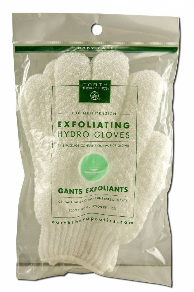 Hydro Gloves - Exfoliating - White - 1 Pair by Earth Therapeutics