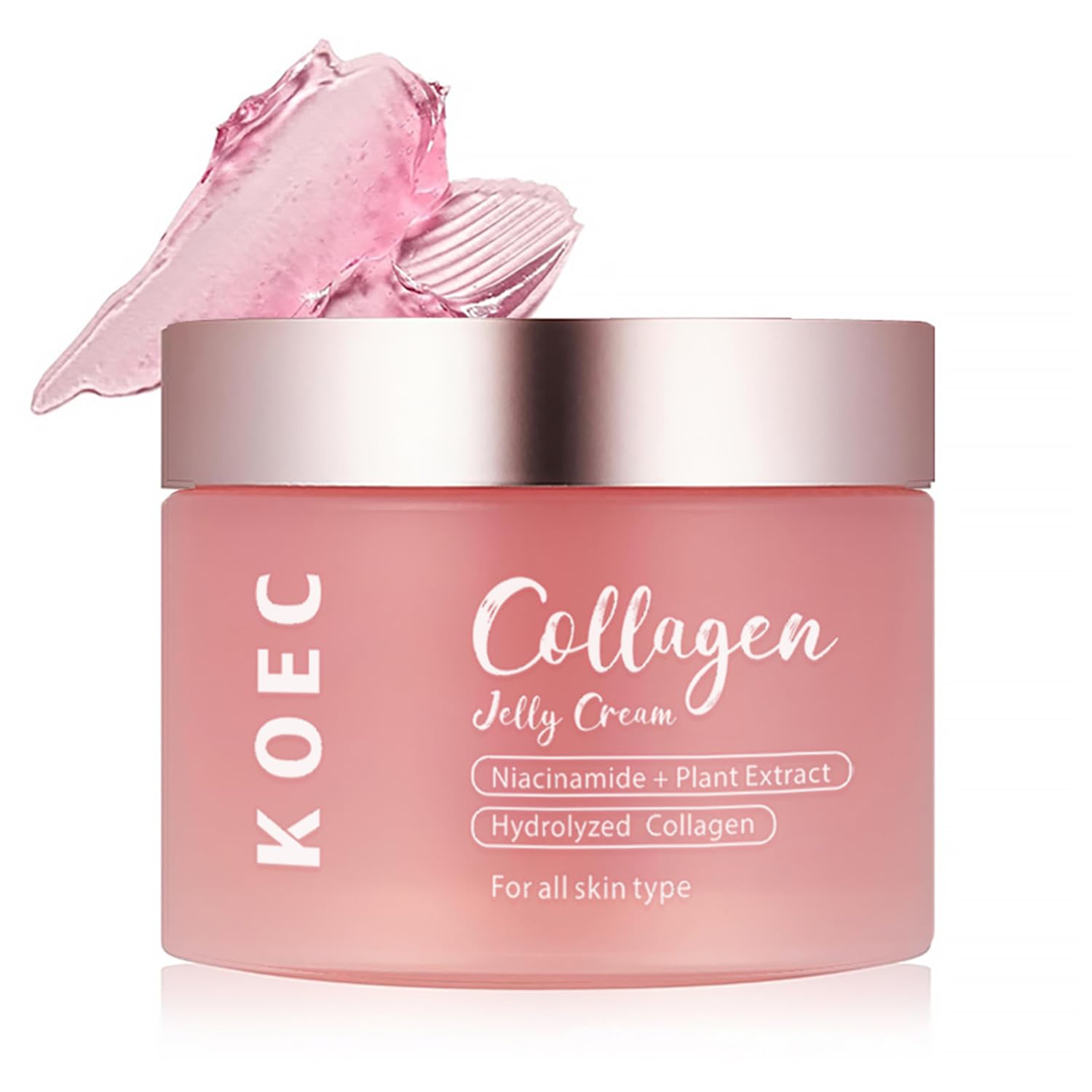 LOYOTICE Collagen Jelly Cream,Niacinamide & Freeze Dried Hydrolyzed Collagen Face Cream,Boosts Elasticity & Hydration,Reduce Fine Lines & Dullness,Improves Glowy Collagen Cream(3.38 fl.oz)