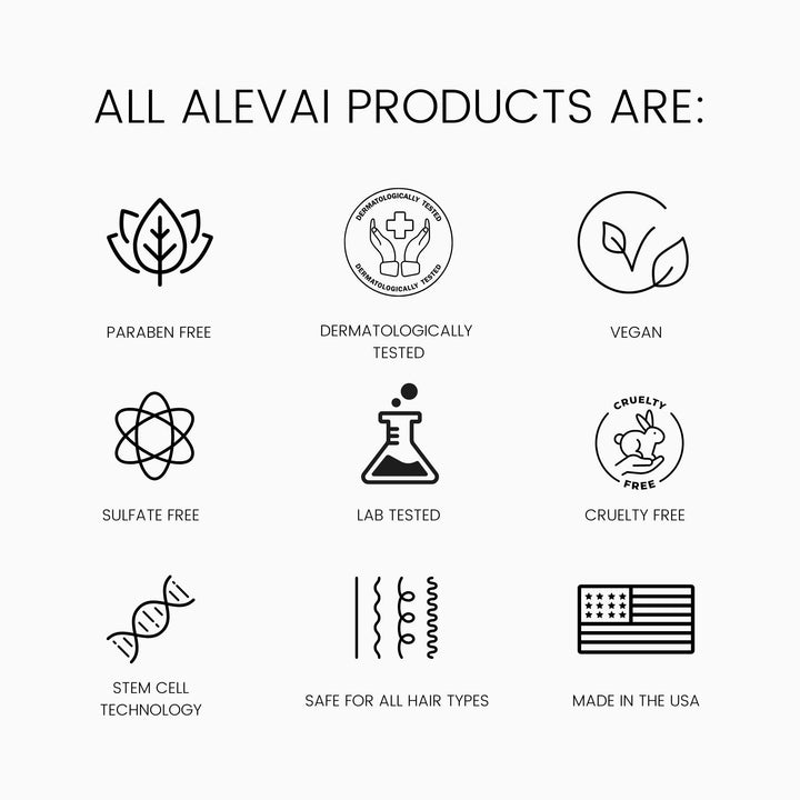 Alevai Stem+ Hair Growth Shampoo with Biotin | Repairs, Strengthens, & Nourishes | Safe For Color & Chemically Treated Hair | Sulfate-Free | Hair Thickening Shampoo for Hair Loss