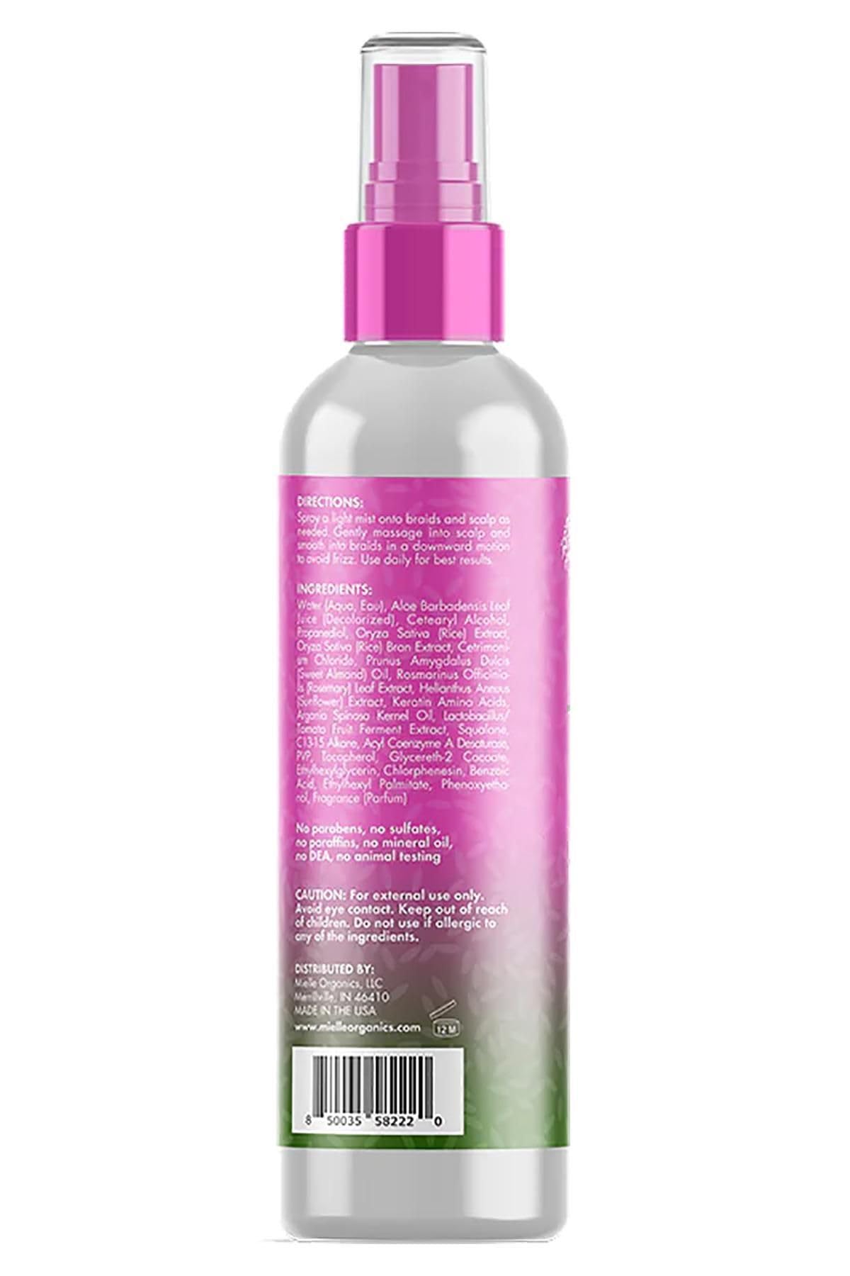 Mielle Rice Water & Aloe Vera Blend Braid & Scalp Moisturizer 8 Fl Oz (Pack of 2)