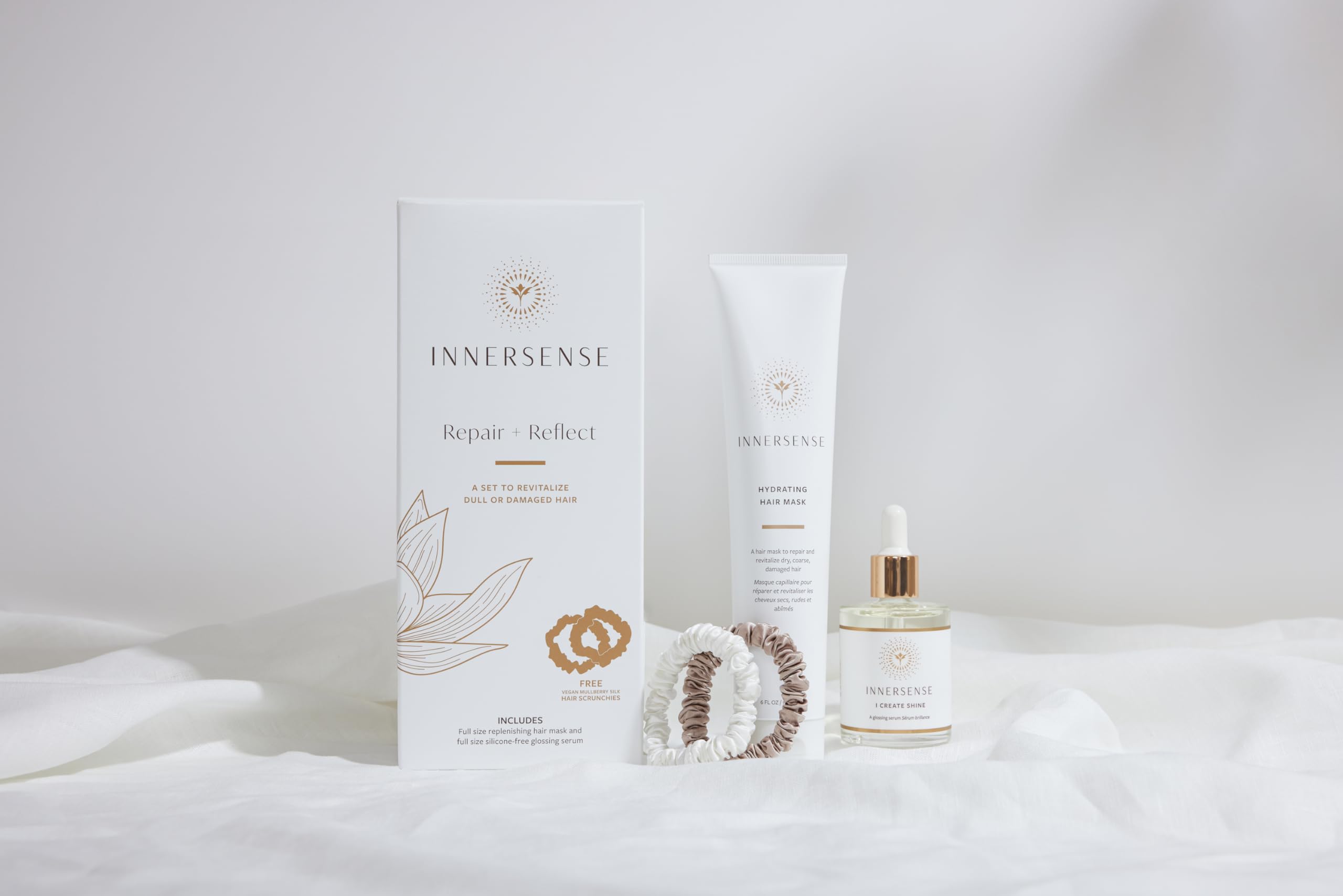 Innersense Organic Beauty - Repair + Reflect Value Set | Non-Toxic, Cruelty-Free Haircare (Full-Size Gift Set)