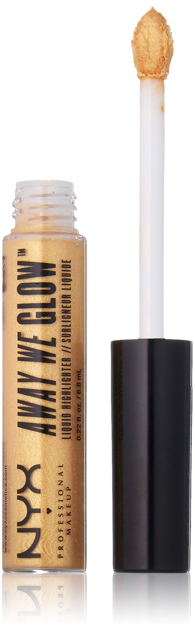 NYX Professional Makeup Away We Glow Liquid Highlighter, Golden Hour, 0.22 Fluid Ounce