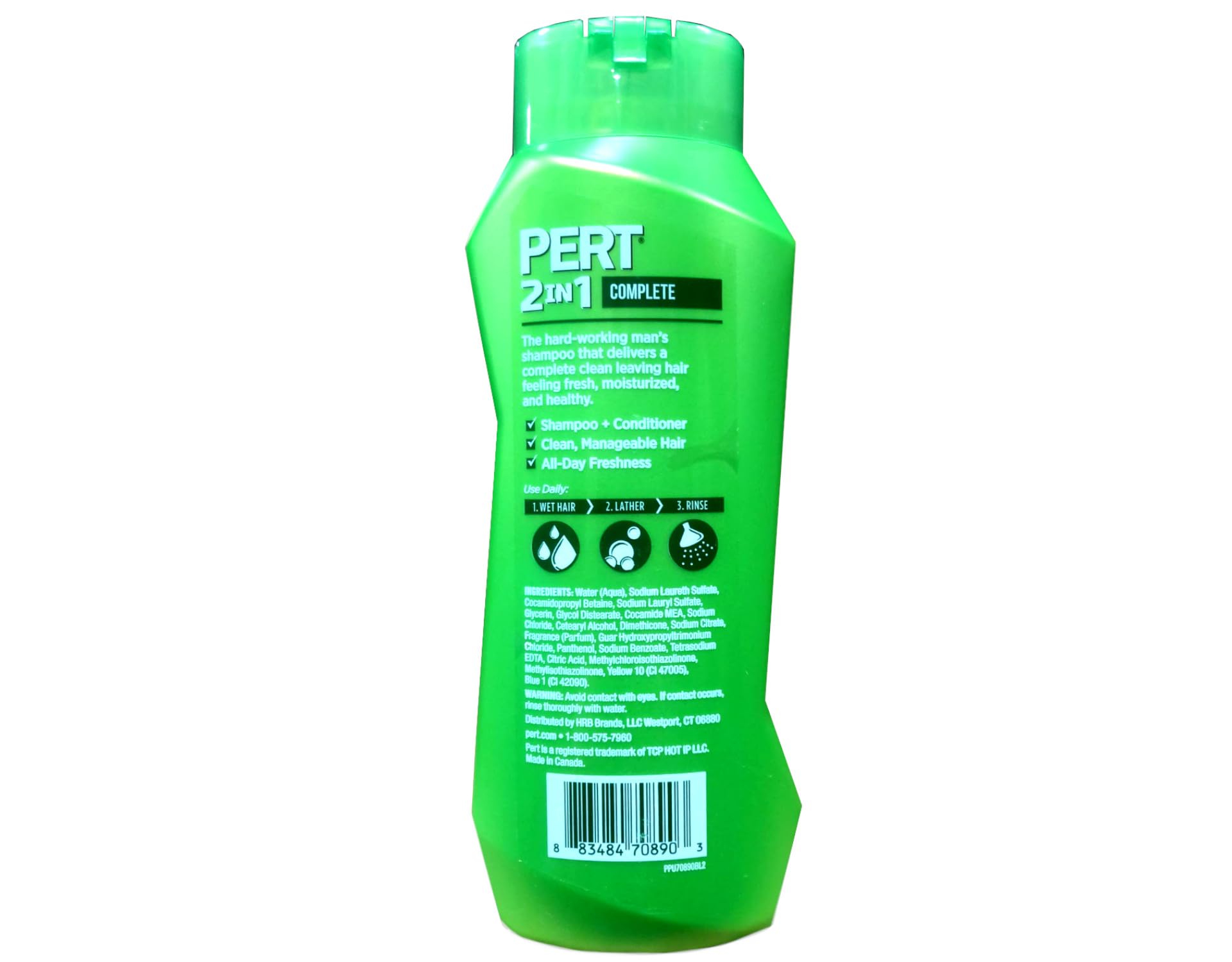 Pert Plus 2 In 1 Shampoo + Conditioner Medium Conditioning Formula 25.40 oz (Pack of 2)