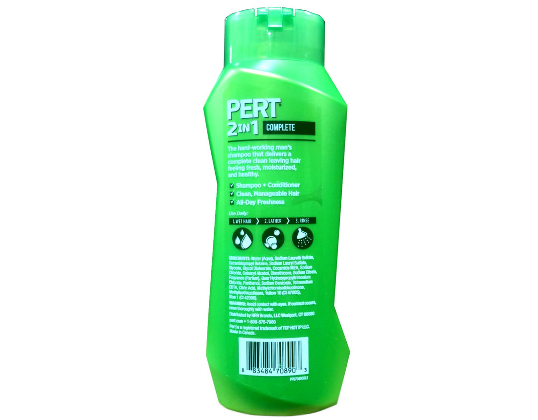 Pert Plus 2 In 1 Shampoo + Conditioner Medium Conditioning Formula 25.40 oz (Pack of 2)