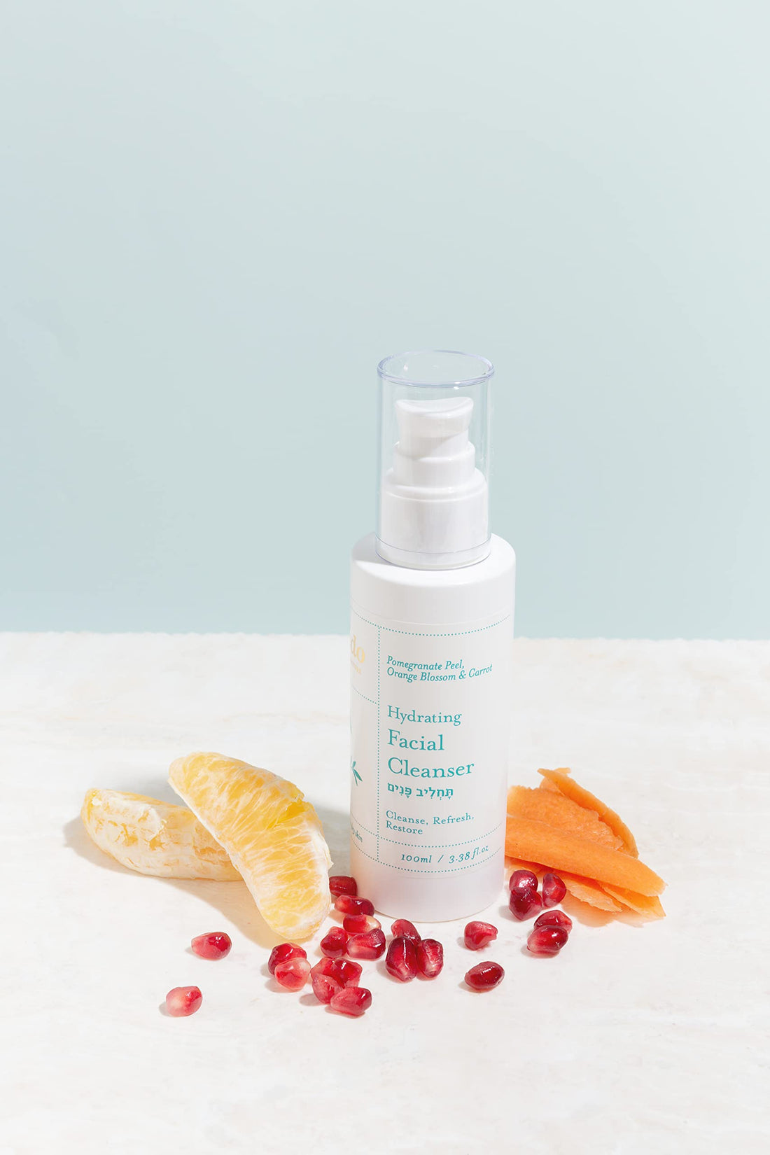 Lavido Purifying Face Cleanser Pomegranate Peel, Orange Blossom, and Carrot Purifying Face Cleanser
