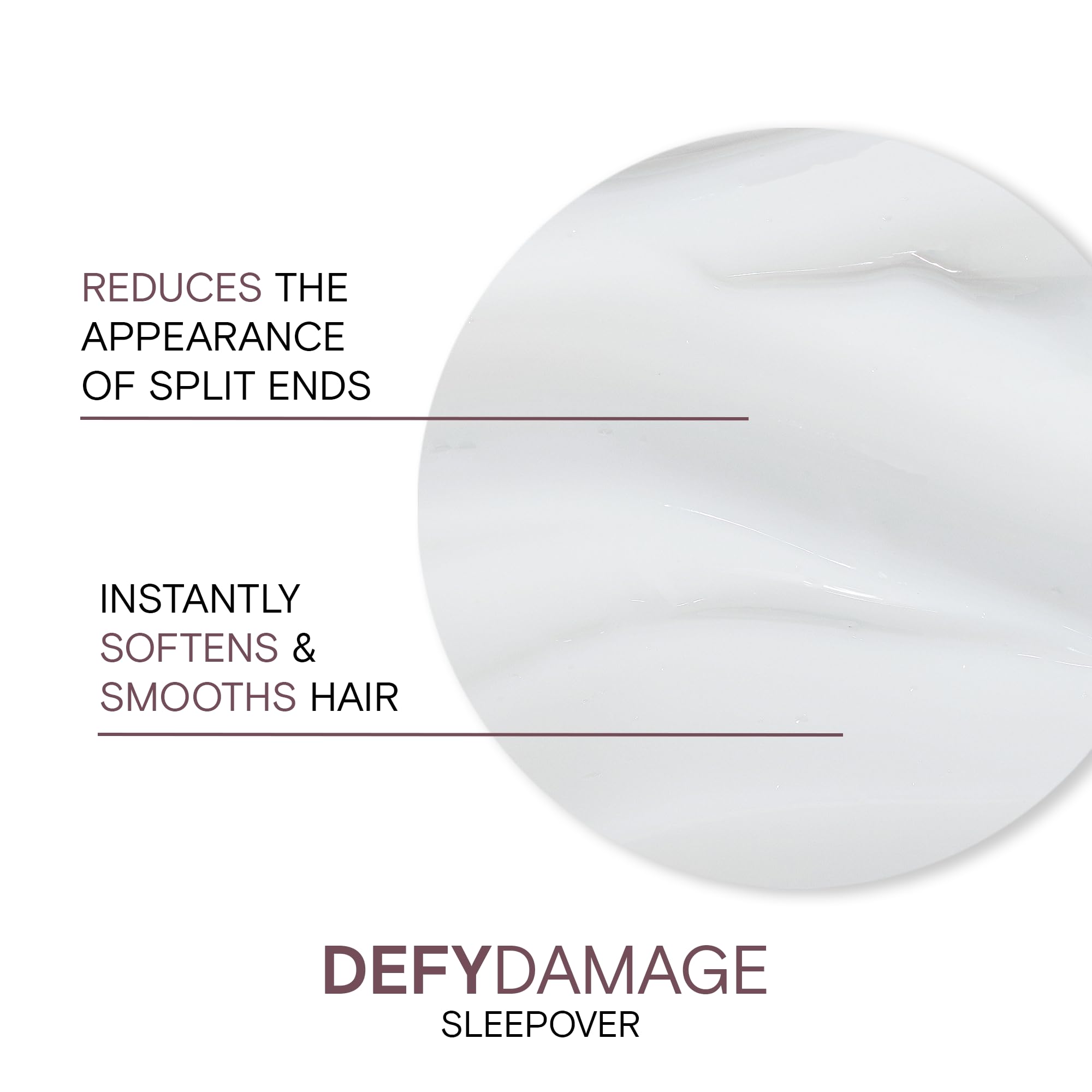 Joico Defy Damage Sleepover Overnight Nourishing Treatment | Instantly Softens & Smooths | Strengthen Bonds | Reduce Breakage & Split Ends | No Rinse Formula | With Arginine & Keratin | 3.38 oz | 2 Pa