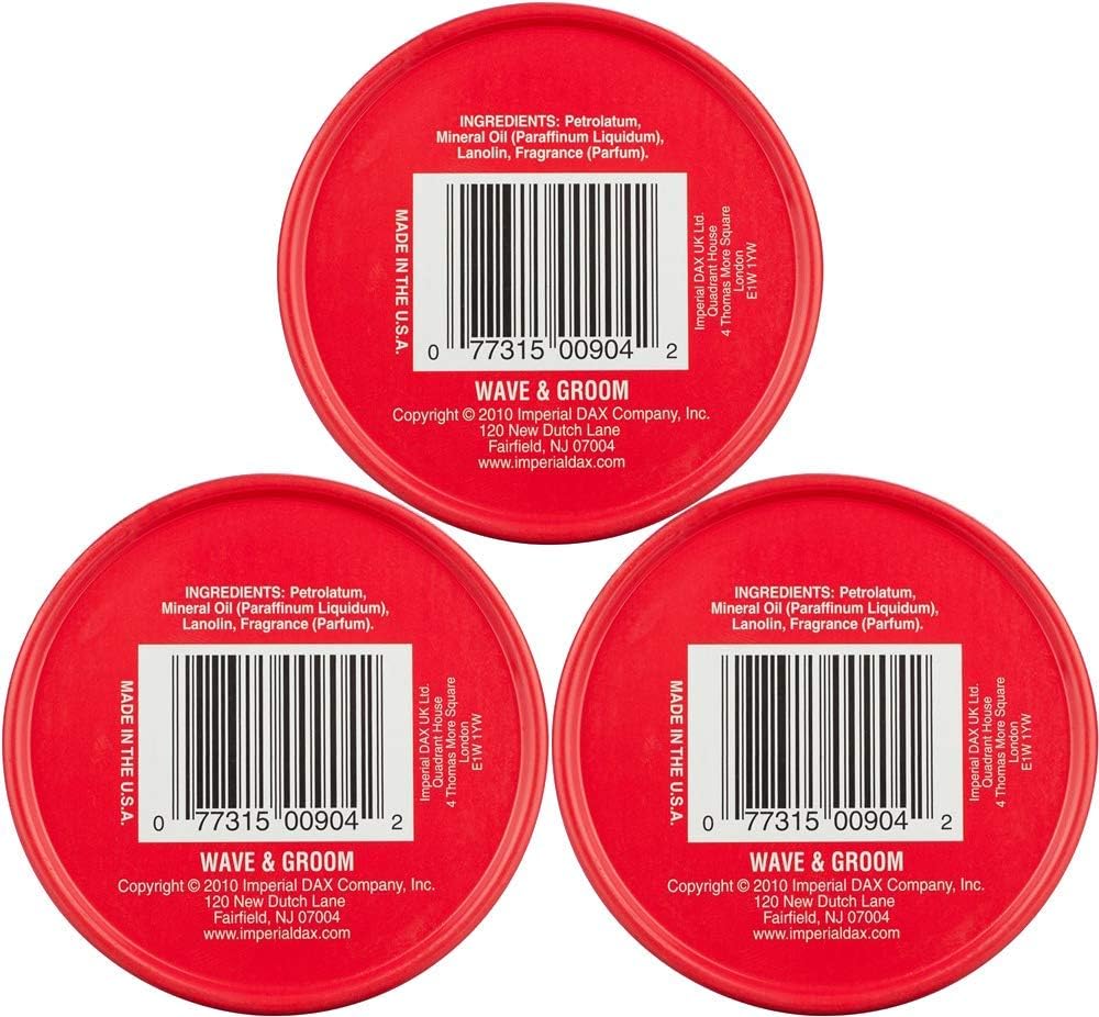 Dax Wax Red Wave & Groom, 3 (Triple) Pack