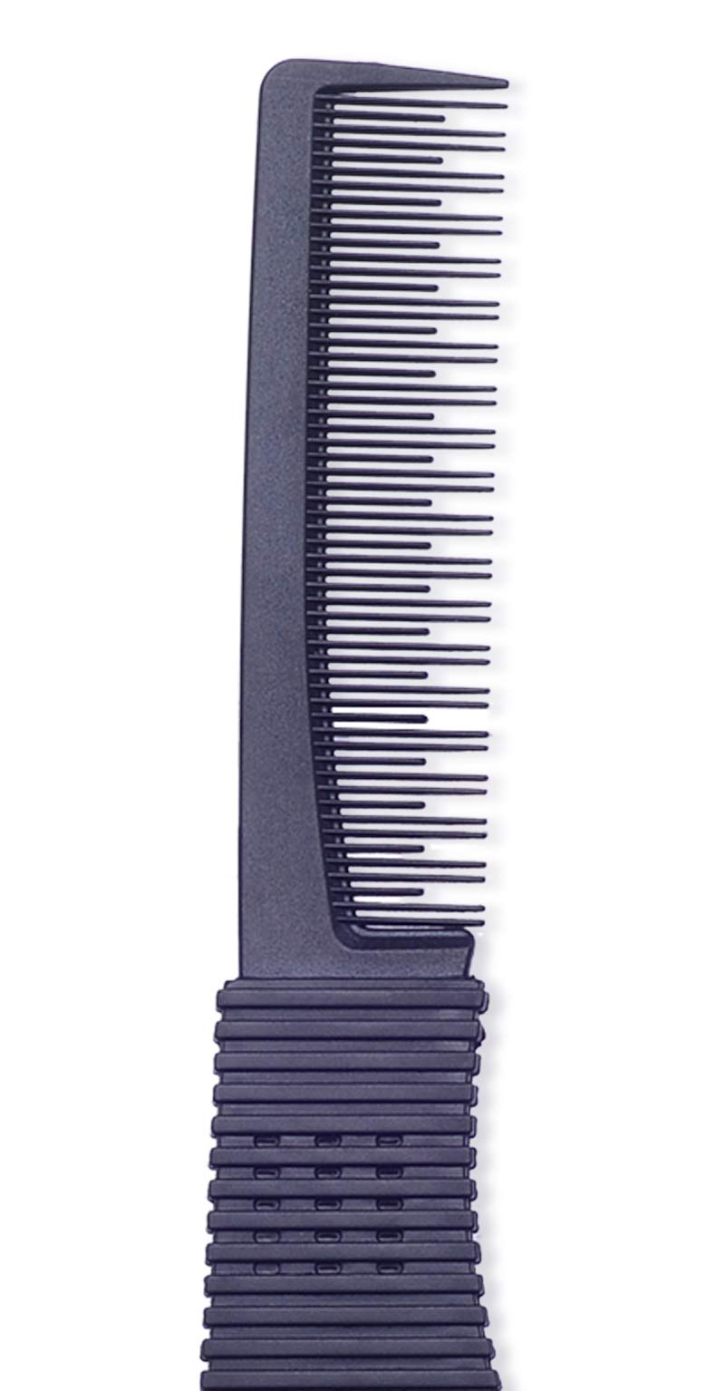 2pcs Professional Salon Teasing Back Combs, Black Carbon Comb