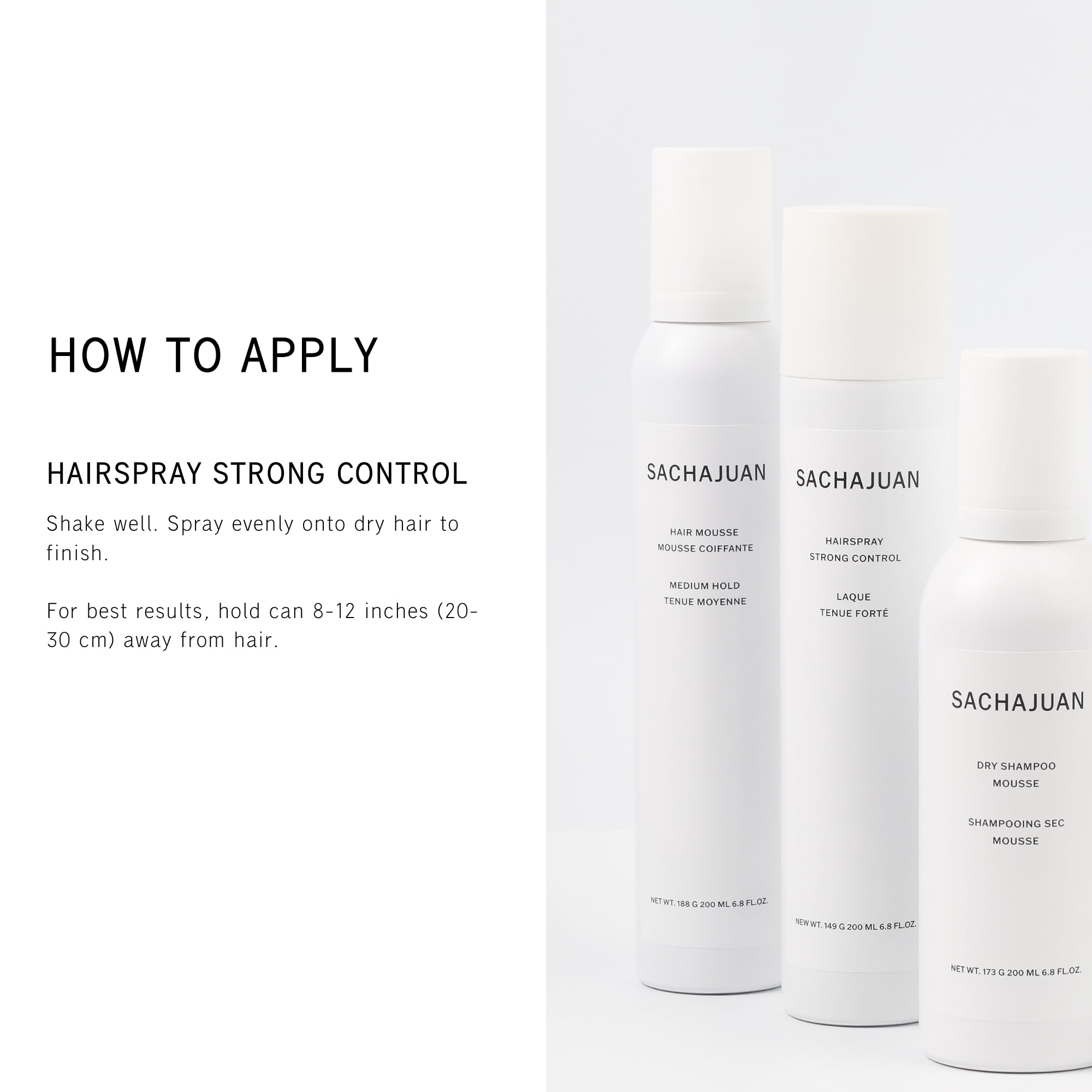 SachaJuan Hair Spray Light and Flexible 200 ml / 6.8 oz