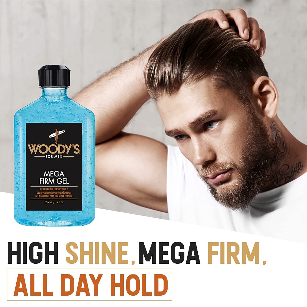 Woody's Mega Firm Gel for Men, 12 Ounce