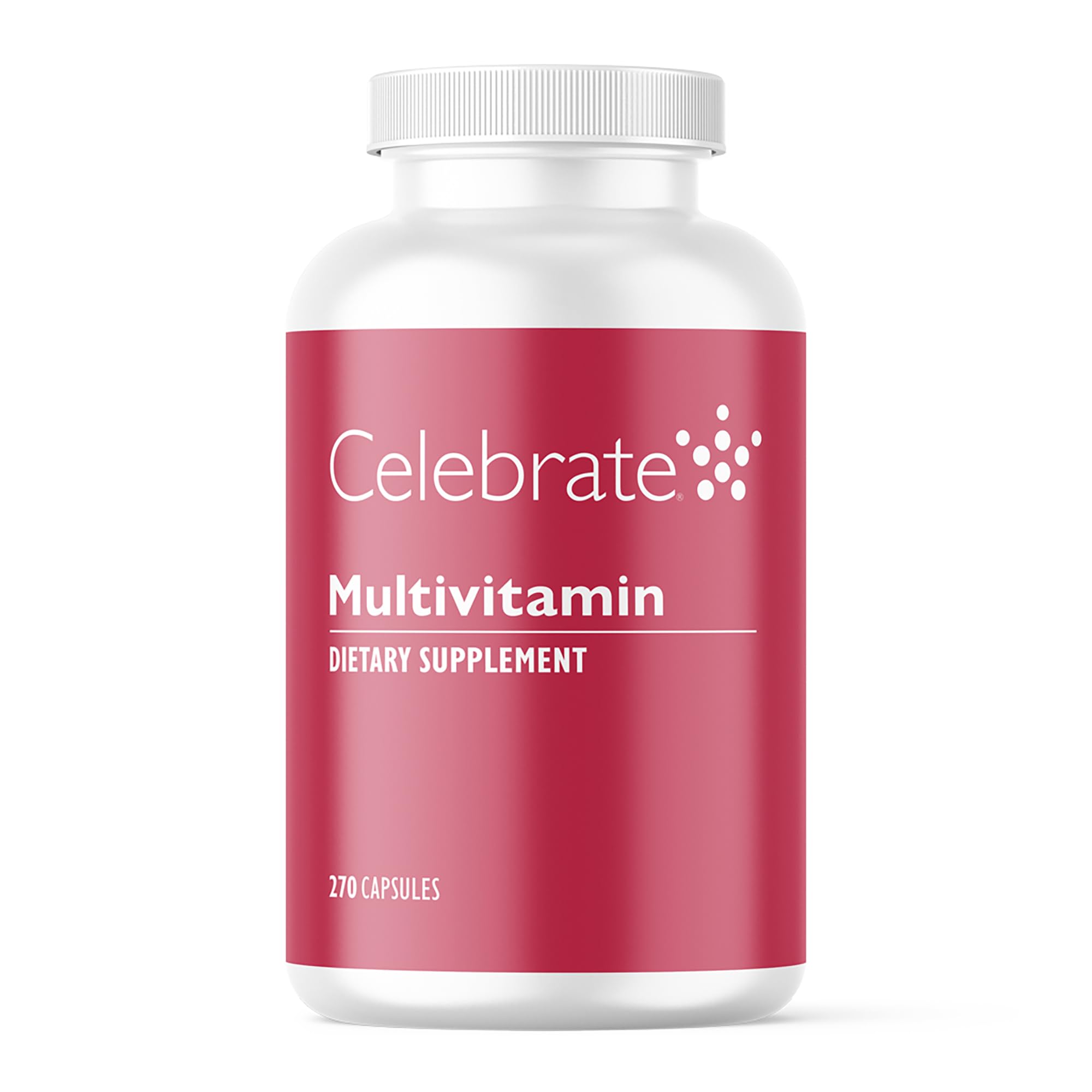 Celebrate Vitamins Bariatric Multivitamin, Iron Free - Post Gastric Bypass & Sleeve Gastrectomy Supplement for Men & Women - Essential Minerals & Vitamins A, B, D & E (270 Capsules)